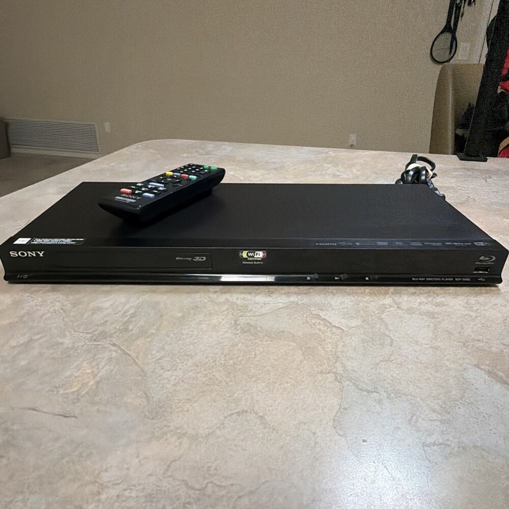 Sony BDP-S580 Blu-ray Player - SACD Playback - WiFi 3D - Tested Works Very Good